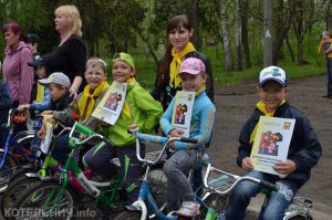 Соревновались маленькие велосипедисты