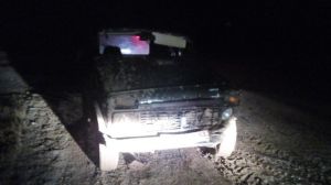 На трассе Котельнич-Даровской "Нива" улетела в кювет