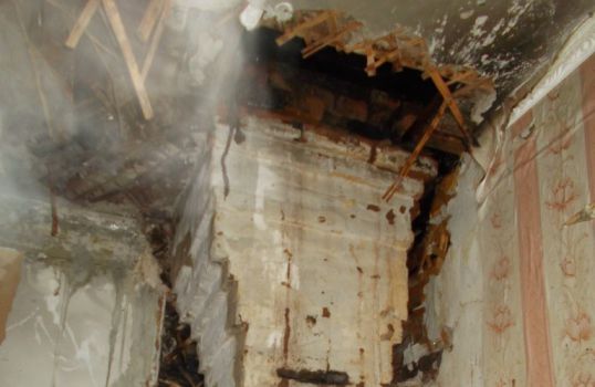 Пожар на улице Вокзальной