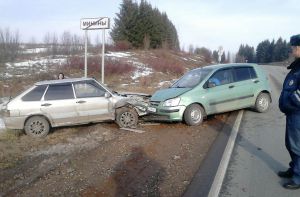 ДТП у деревни Минины