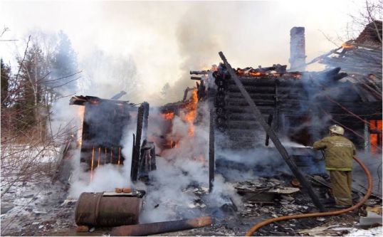 Пожар в Карпушино