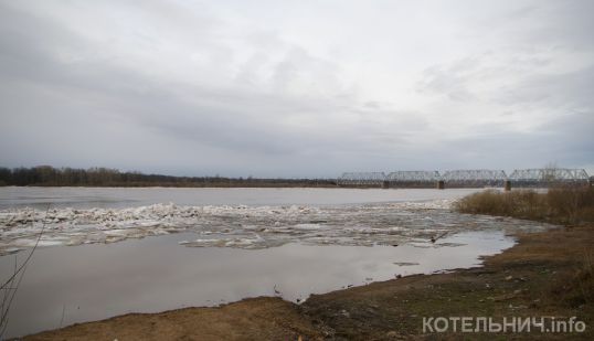 Вода в Вятке поднялась более чем на полтора метра