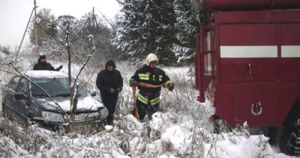 "Гранта" в кювете