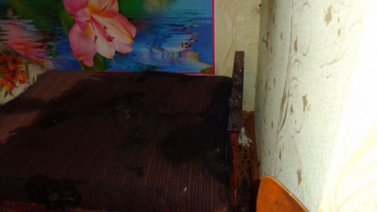 Пожар унес жизнь пенсионерки