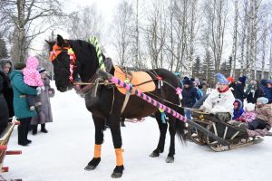 Проводы зимы в поселке Юбилейный 8 марта. ВИДЕО