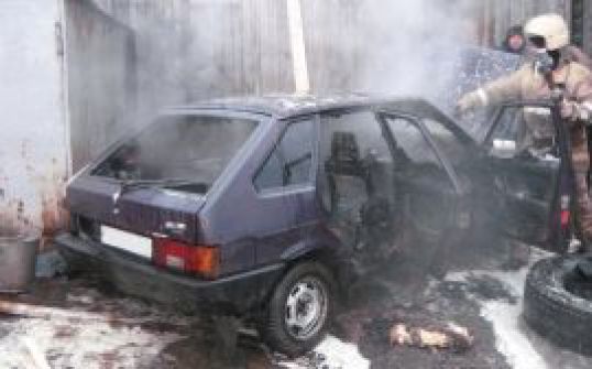 Пожар в авто
