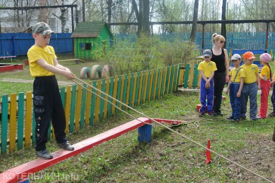 Состязались маленькие туристы