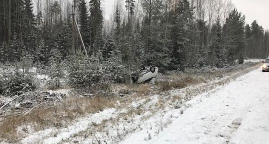 Улетел в кювет