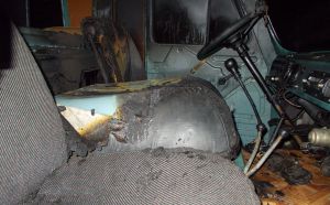 Сгорел "УАЗик"