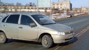 "Калина" столкнулась с "Ниссаном" на Даровской