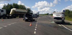 На Даровской перевернулся "Форд"