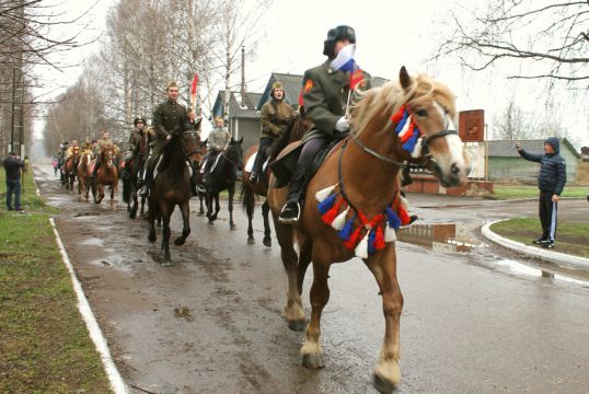 Конный парад в честь Дня Победы 