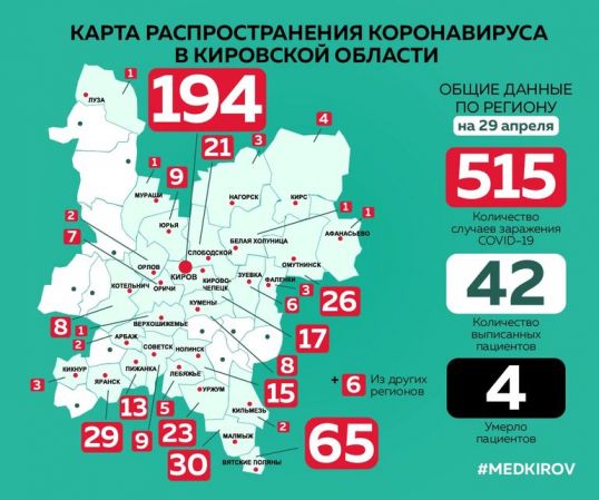 Количество заболевших коронавирусом в Котельниче снова увеличилось