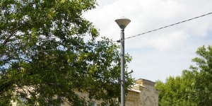 Зима, снег, фонари