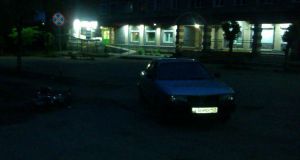 Скутер наехал на Ауди