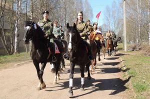 Конный парад в честь Дня Победы