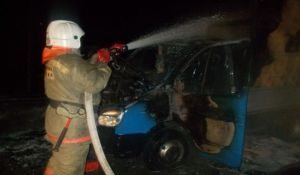 Загорелась "Газель"