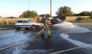 Столкнулись "семерка" и "девятка"