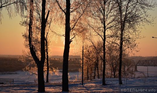 В эти декабрьские дни в Котельниче очень красиво